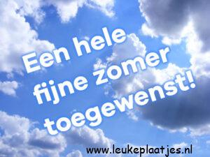 afbeelding zomerse dag