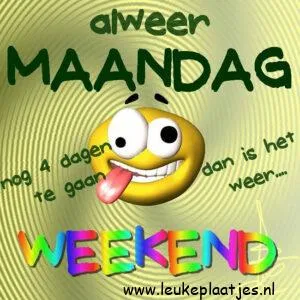 alweer maandag