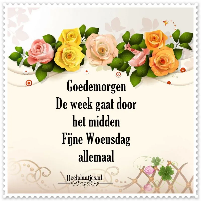 ᐅ doormidden fijne woensdag - Woensdag plaatjes