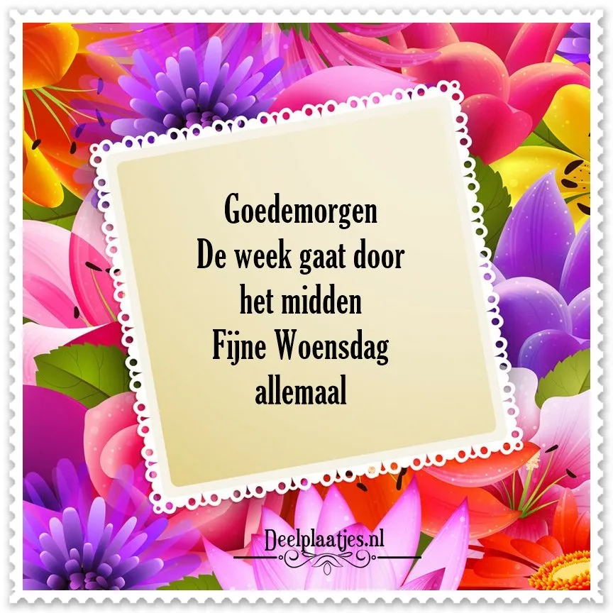 ᐅ doormidden fijne woensdag - Woensdag plaatjes