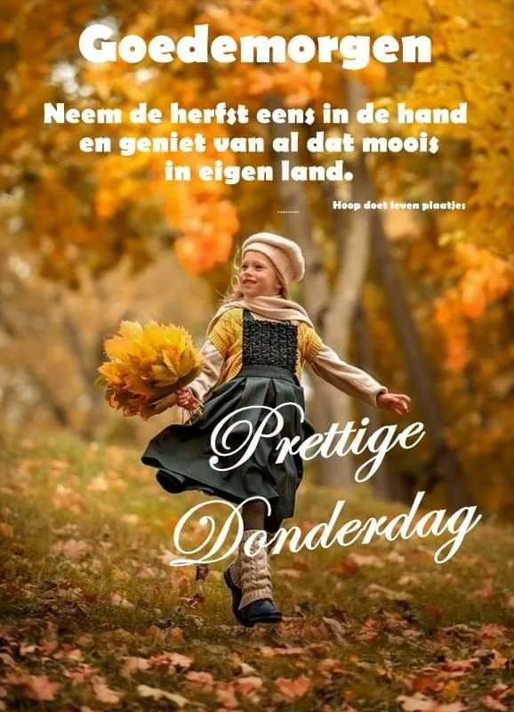 ᐅ fijne donderdag herfst - Donderdag plaatjes