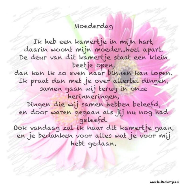 ᐅ fijne moederdag gedicht - Moederdag plaatjes