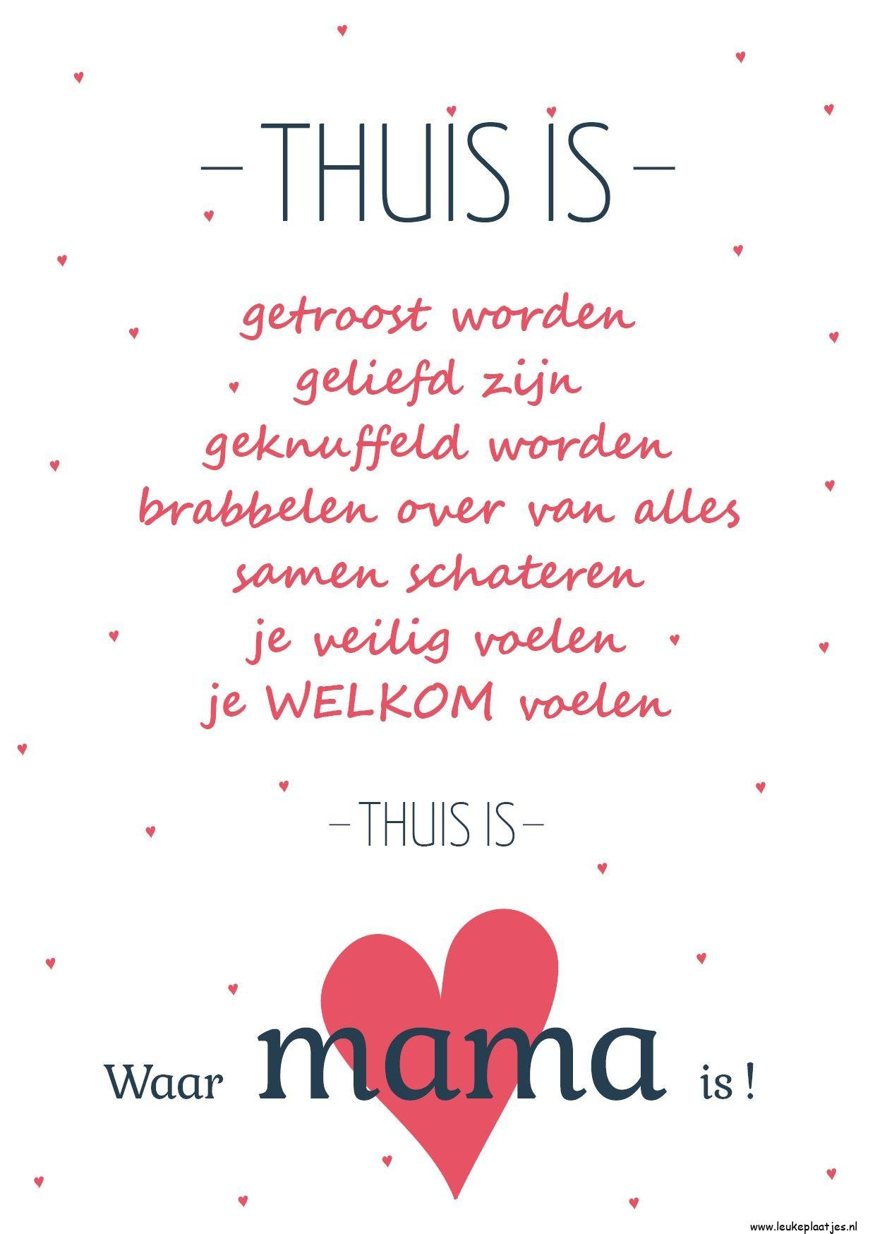 ᐅ fijne moederdag gedicht Moederdag Leukeplaatjes.nl