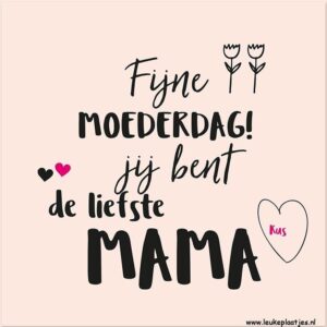 fijne moederdag quote