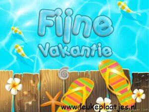 fijne vakantie