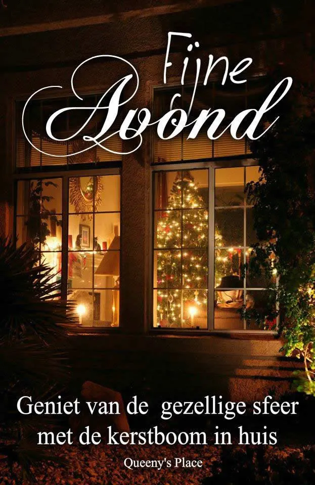 Een sfeervol huis met kerstboom, verlicht voor een gezellige avond.