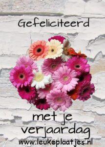 gefeliciteerd vrouw