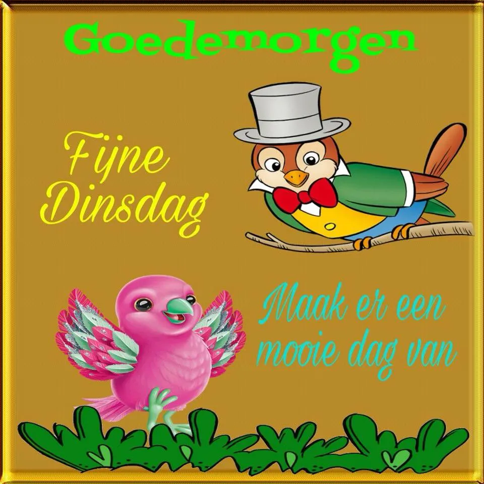 ᐅ gezellige dinsdag - Dinsdag plaatjes