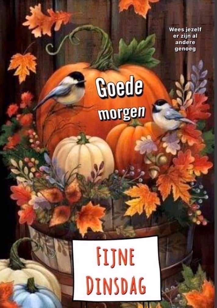 ᐅ goedemorgen dinsdag herfst - Dinsdag plaatjes
