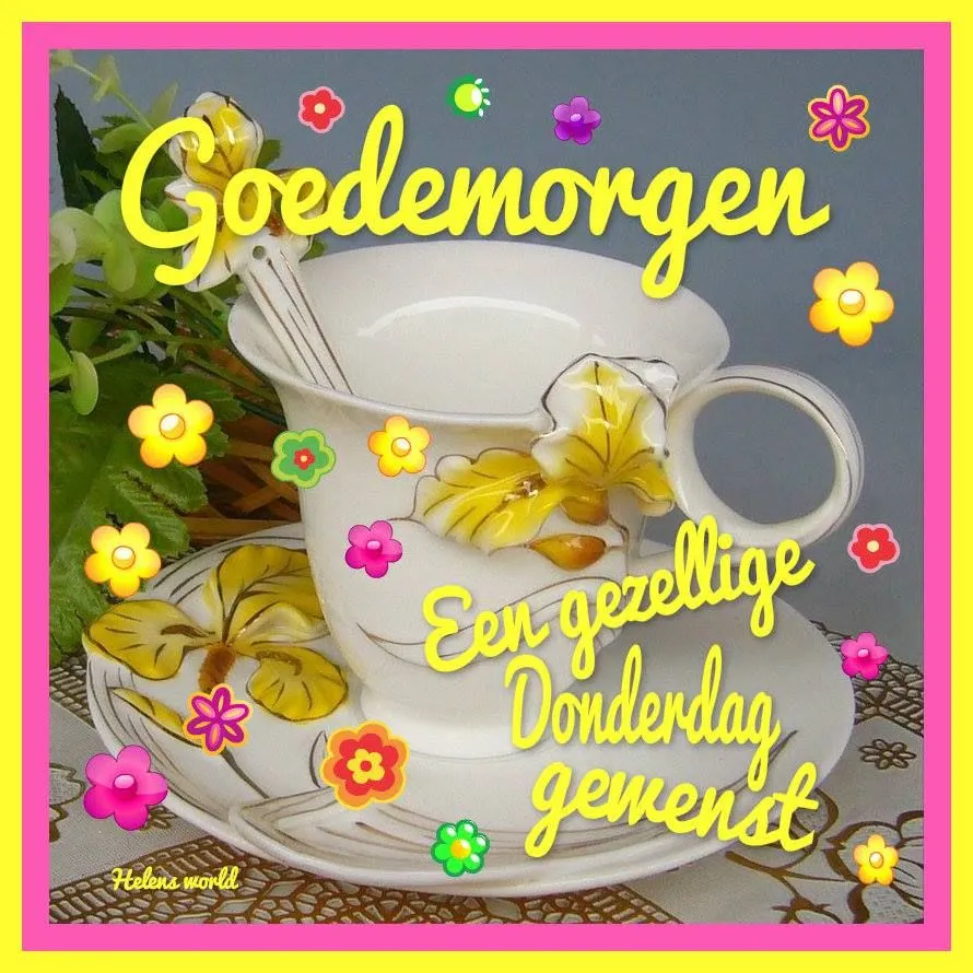ᐅ goedemorgen donderdag - Donderdag plaatjes