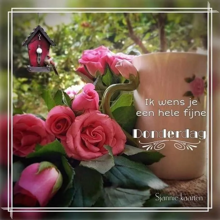 ᐅ goedemorgen donderdag bloemen - Donderdag plaatjes