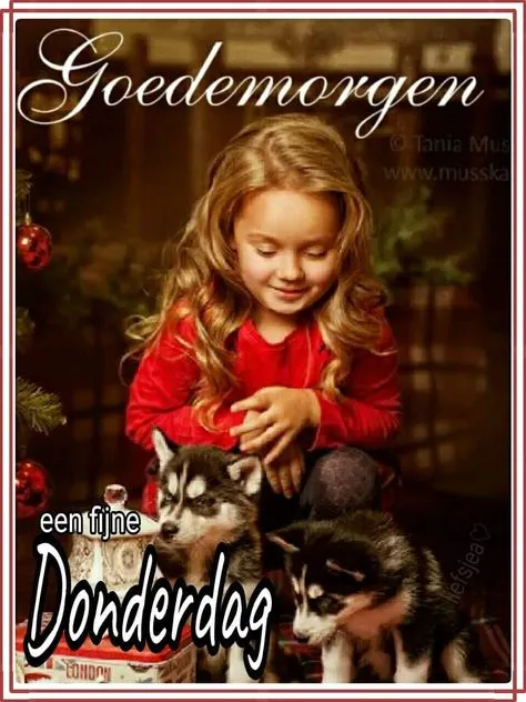 Een meisje met krullen speelt met twee husky puppy's in een sfeervolle setting.