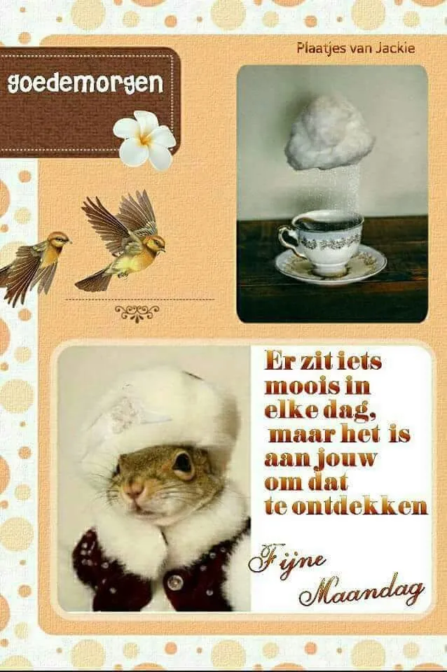 Ontbijttafel met een muis in een hoed en een wolk die uit een kopje komt.