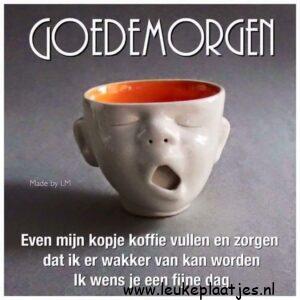 goedemorgen koffie humor