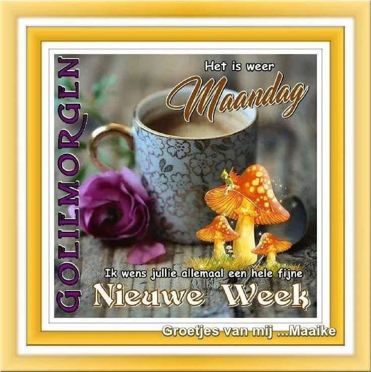 ᐅ goedemorgen maandag nieuwe week - Maandag plaatjes