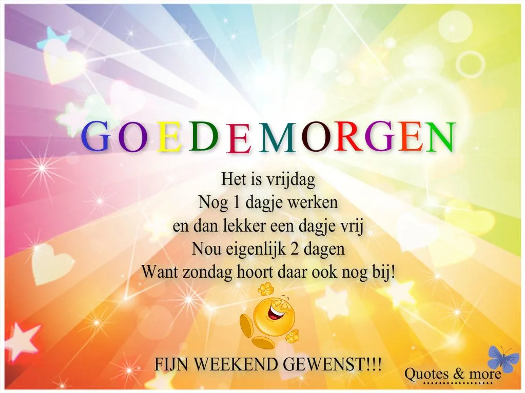 ᐅ goedemorgen vrijdag - Vrijdag plaatjes