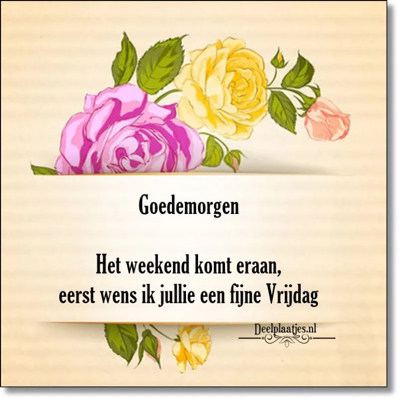 ᐅ goedemorgen vrijdag - Vrijdag plaatjes