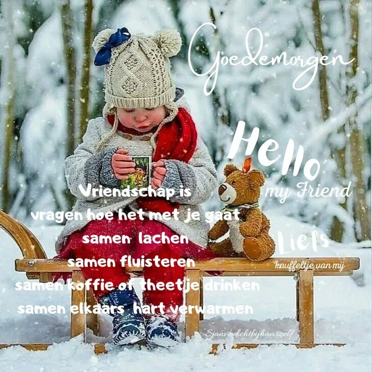 ᐅ goedemorgen winter - Maandag plaatjes