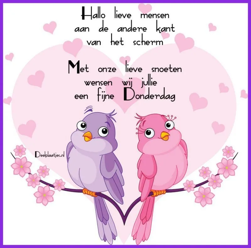 ᐅ hallo donderdag - Donderdag plaatjes