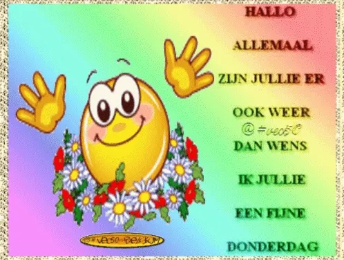 ᐅ hallo donderdag - Donderdag plaatjes