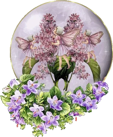 ᐅ sinterklaas plaatjes - Sinterklaas plaatjes Vijf feeën dansen tussen paarse bloemen in een magische glazen bol.