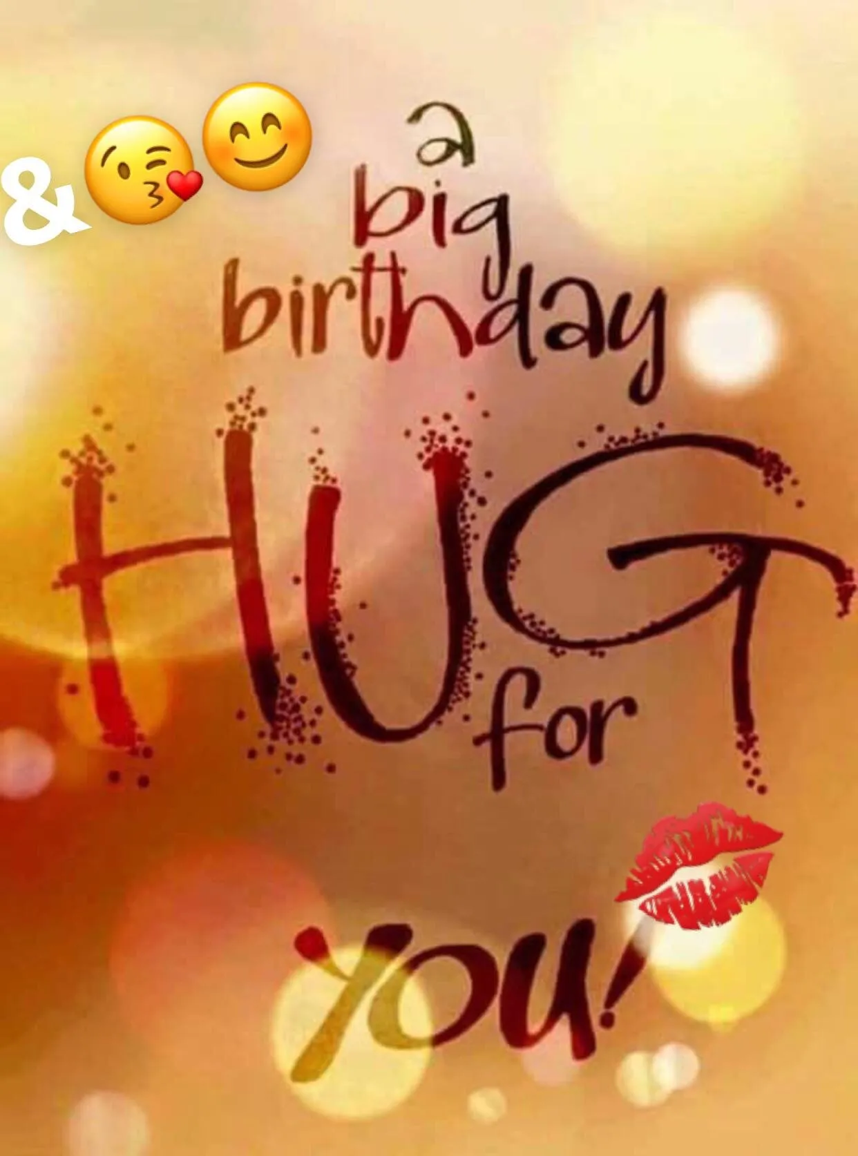 ᐅ verjaardagsplaatjes - Verjaardag plaatjes Kleurige achtergrond met tekst: "Een grote verjaardagsknuffel voor jou!"