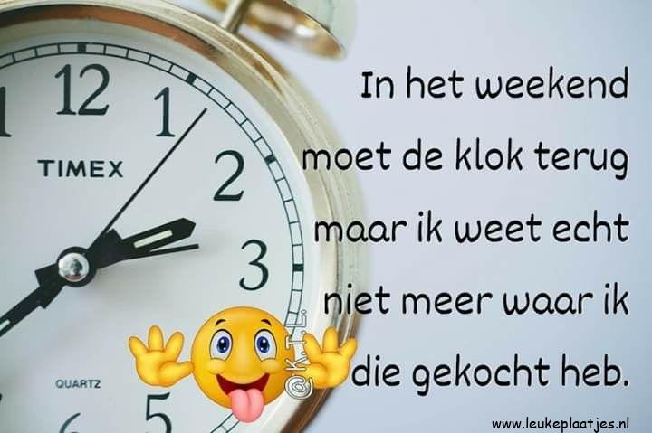 ᐅ klok terug grappig - Wintertijd plaatjes